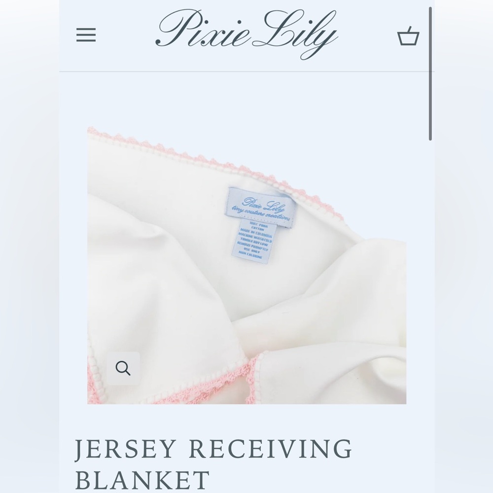 Pixie Lily Receiving Blanket